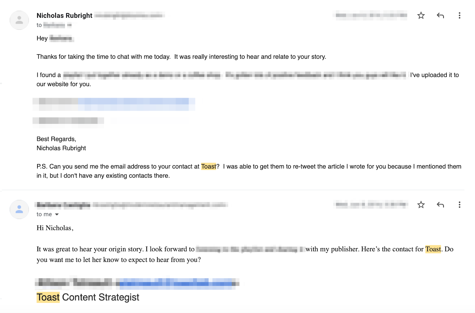 referral email screenshot